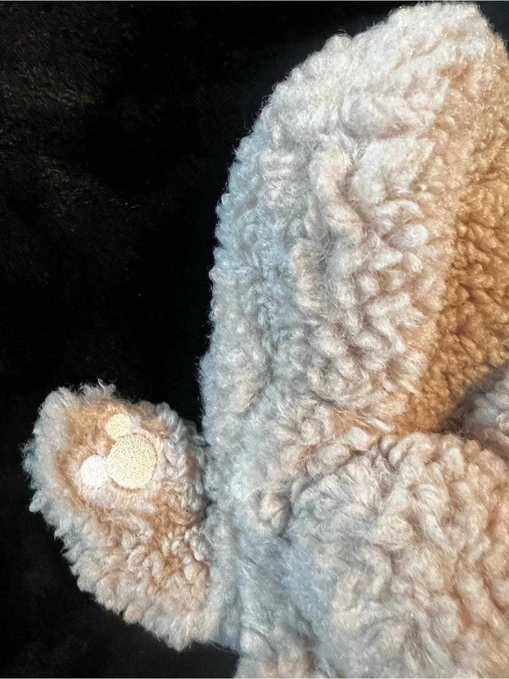Tokyo Disneyland park limited Beige Sherpa Mickey Ear Mittens